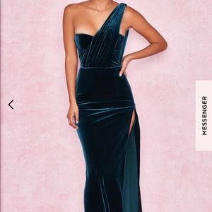 HouseOfCB One Shoulder Velvet Dress
